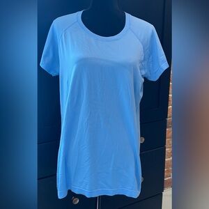 Lululemon Blue Swiftly Short-Sleeve Shirt / Size 14